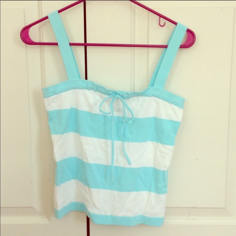 Blue and white tank- special order for KO